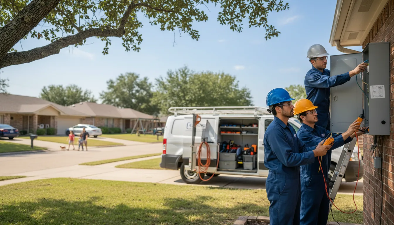 Certified electrician providing emergency electrical services in Panora, IA